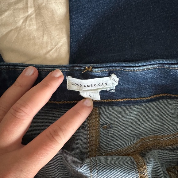 Good American pull on jeans Classic Blue Women's Jeans size large - Picture 11 of 11